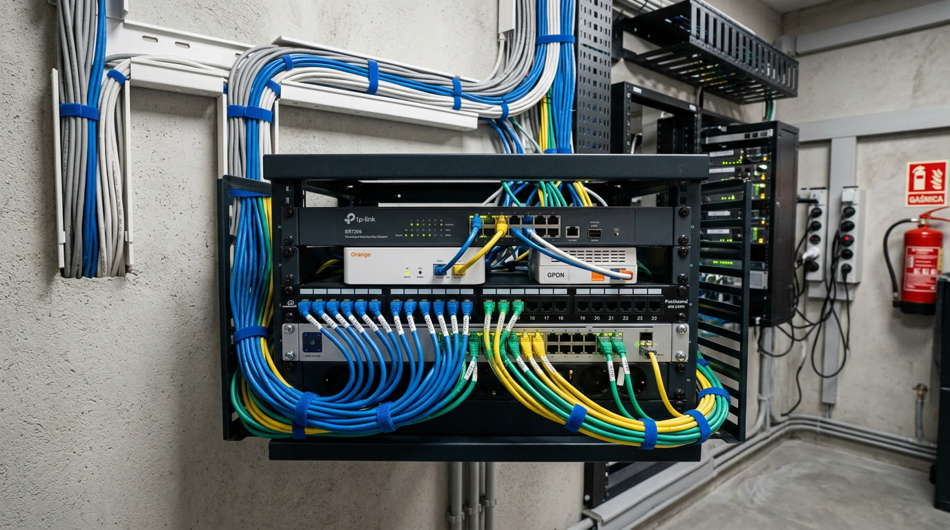 Equipos informáticos en entorno de oficina